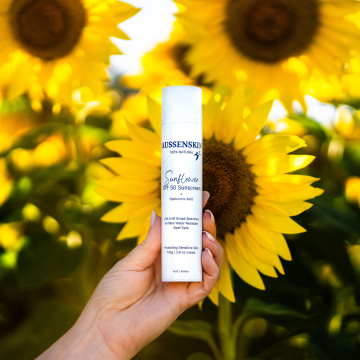 Soaking Up the Sun Safely: AUSSENSKIN Sunflower SPF50