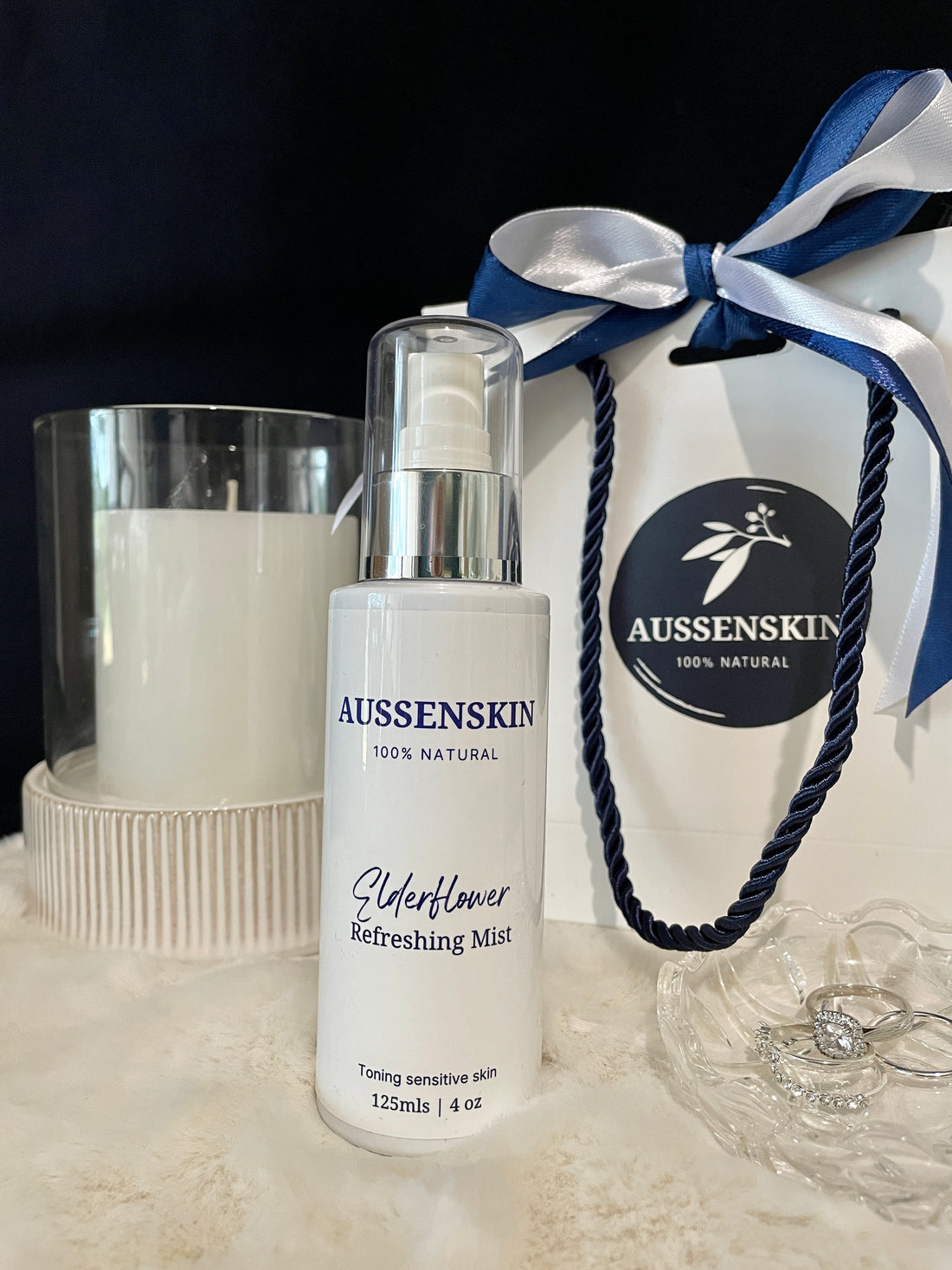 Elderflower Toning Mist for Sensitive Skin + bonus sustainable, eco-friendly reusable makeup removers.