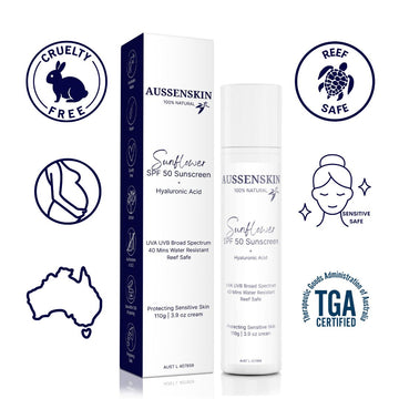 Sunflower SPF50 Organic Sunscreen with Moisturising Hyaluronic Hydration
